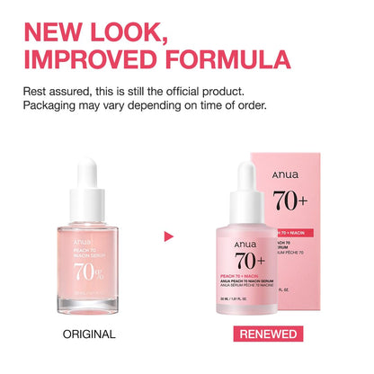 Peach 70 Niacinamide Serum 30Ml / Brightening Hydrating Face Serum/Daily Clean Beauty (1.01 Fl. Oz.)