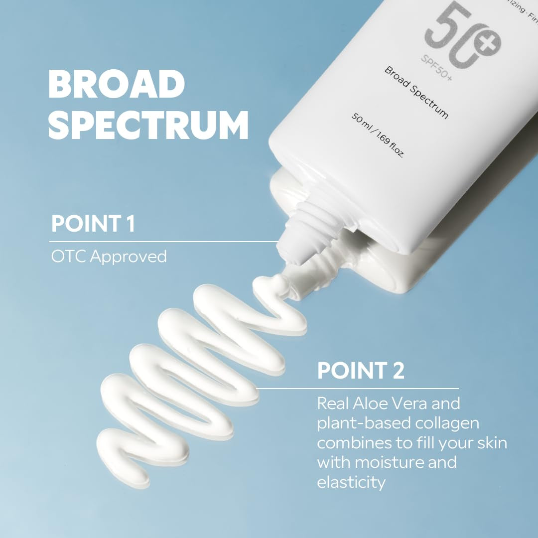 Hydro UV Shield Sunscreen | SPF 50+ UVA/UVB Protection, Lightweight, No White Cast, Non-Greasy, Korean Sunscreen, 1.69 Fl Oz (Pack of 1)