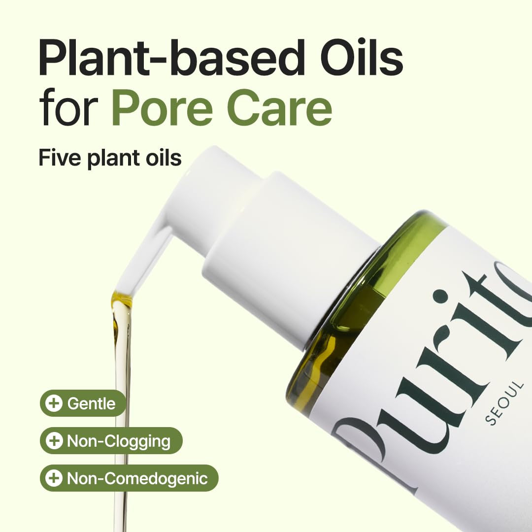from Green Cleansing Oil, Fragrance-Free Makeup Remover for Face & Eyes, Gentle Vegan Oil Cleanser for Sunscreen & Waterproof Makeup, Cruelty-Free Korean Skin Care, 6.76 Fl.Oz / 200Ml