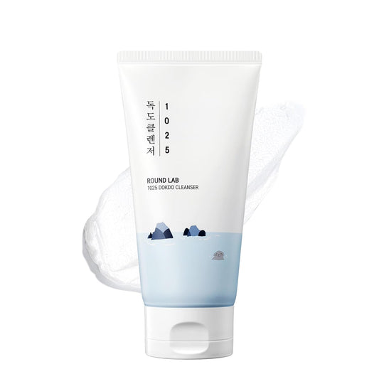 1025 Dokdo Cleanser 5.07 Fl Oz, Low Ph Facial Cleanser for Sensitive Skin, Rich Soft Bubbles for Deep Cleansing and Makeup Removal, Hydrating Face Wash with Deep Sea Water, Korean Skin Care