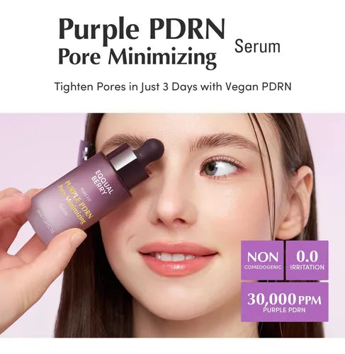 EQQUALBERRY - Purple PDRN Pore Minimizing Serum - 30ml/ 1.01 Fl. Oz.
