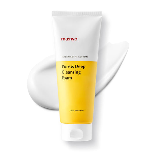 Pure & Deep Cleansing Foam | Gentle Face Wash with Natural Ingredients | Removes Impurities & Excess Sebum | Suitable for All Skin Types | Korean Skincare 6.7 Fl Oz (200Ml)