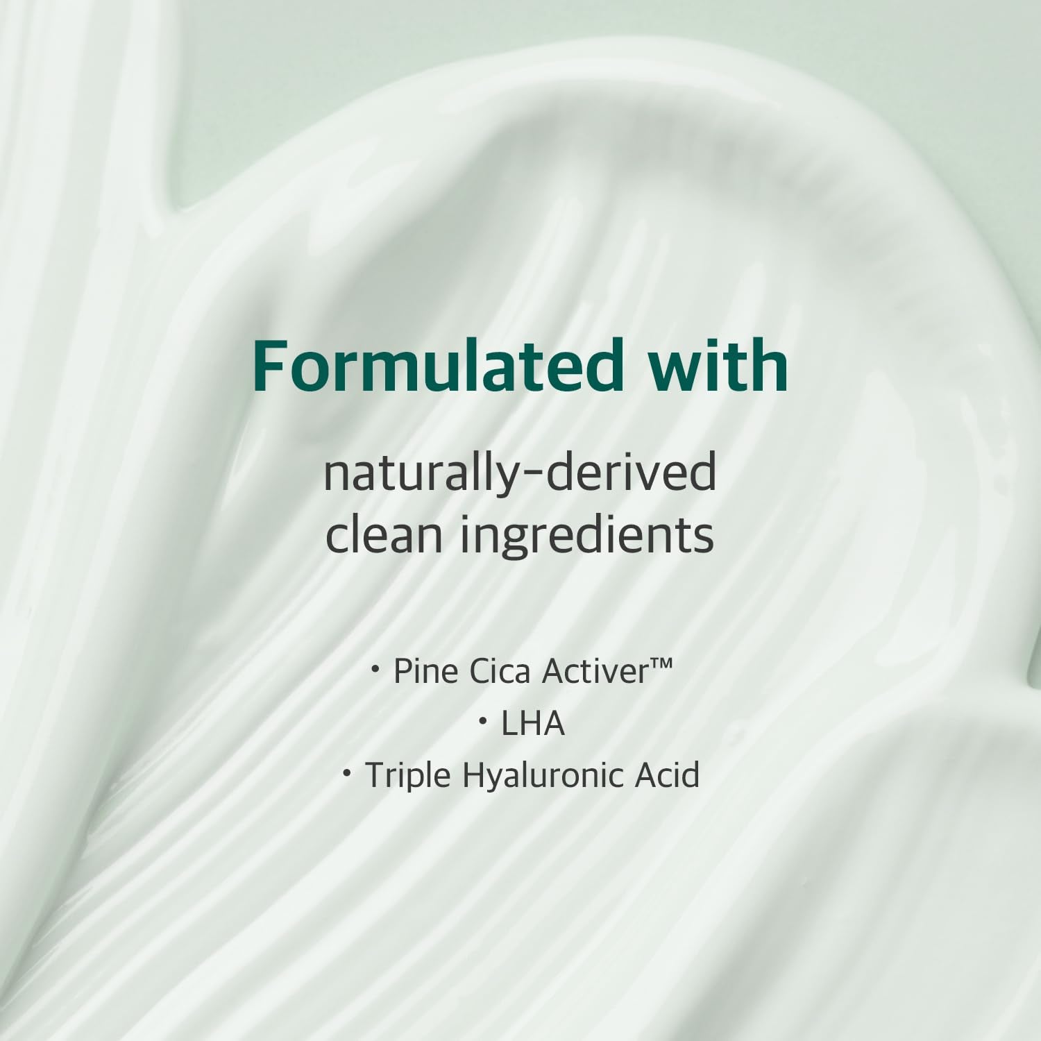 Pine Calming Cica Cream 1.69 Fl Oz, Low-Acidic Soothing Moisturizer with Pine Cica, BHA + LHA, and Hyaluronic Acid for Skin Barrier Support, Sebum Control, and Hydration, Korean Skincare