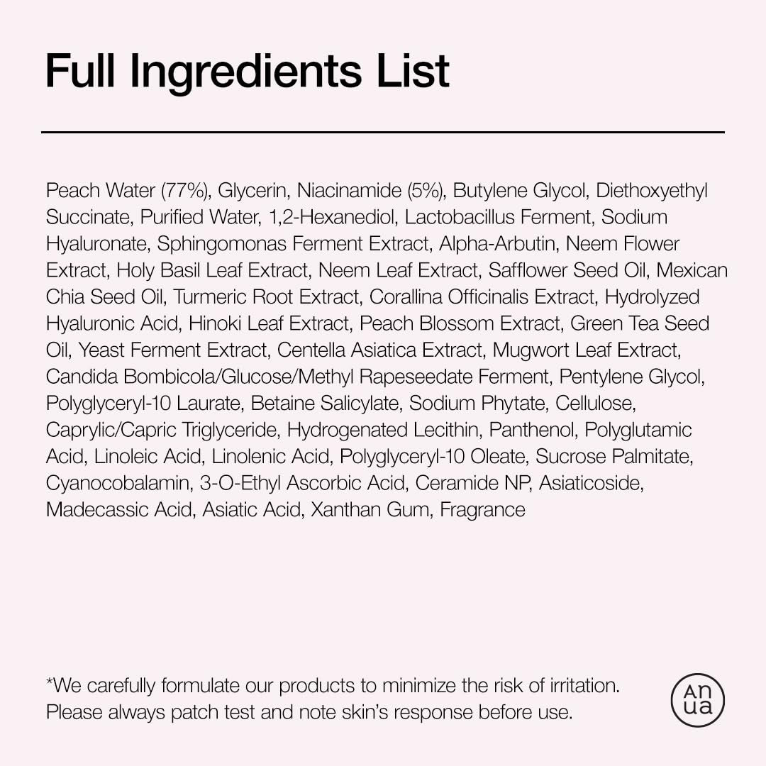 Peach 70 Niacinamide Serum 30Ml / Brightening Hydrating Face Serum/Daily Clean Beauty (1.01 Fl. Oz.)
