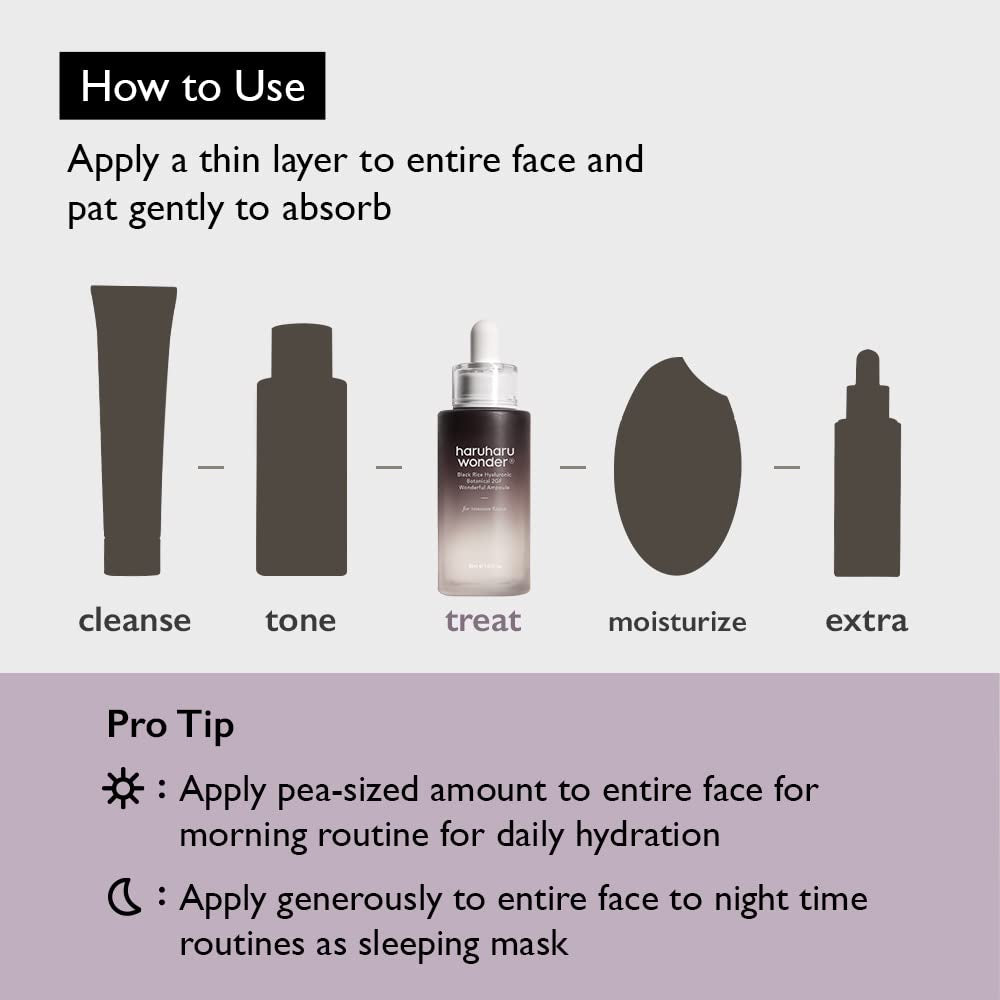 Wonder Black Rice Botanical 2GF Ampoule 1 Fl.Oz / 30Ml | Facial Serum, EGF Serum, Anti-Aging Serum, Wrinkle Care | Cruelty Free, Ewg-Green