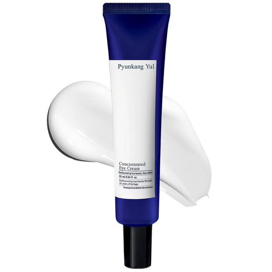 PKY Concentrated Eye Cream 0.84 Fl. Oz., 2-In-1 Care for Wrinkles and Dark Circles with Shea Butter, Astragalus Root, Saponin, and Isoflavonoids for Firm, Radiant Skin