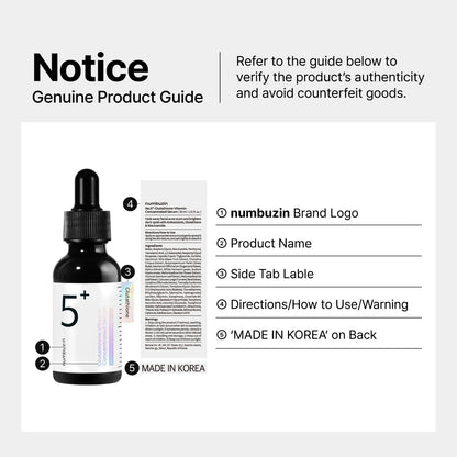 No.5 Serum | Tranexamic Acid 4%, Niacinamide 5%, Glutathione, Vitamin C | Vitamin Concentrated Serum | Hyperpigmentation| Suitable for Sensitive Skin, Korean Skincare | 1.01 Fl. Oz.