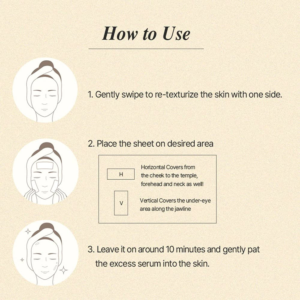Soybean Milk Pad 10Ea Milky Texture Sheet Pad for Sensitive Skin Nourishing Moisturizer Korean Glass Skin Care