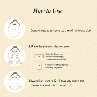 Soybean Milk Pad 10Ea Milky Texture Sheet Pad for Sensitive Skin Nourishing Moisturizer Korean Glass Skin Care