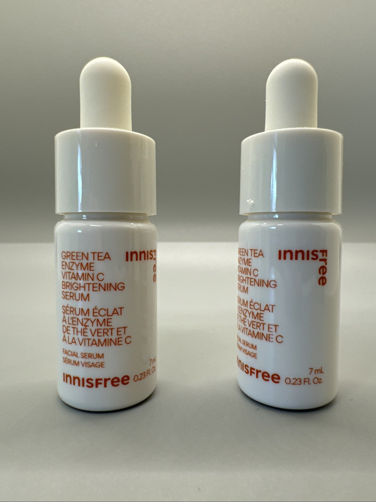 {E2} 2X Innisfree Green Tea Enzyme Vitamin C Brightening Serum 7Ml/0.23Floz.