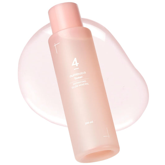No.4 Toner | Hydrating Glow Mineral Toner | Thermal Water, Hyaluronic Acid, Niacinamide | Deep Hydration, Glowing Skin, Makeup Booster, Gentle Exfoliation, Soothing | 6.76 Fl. Oz.
