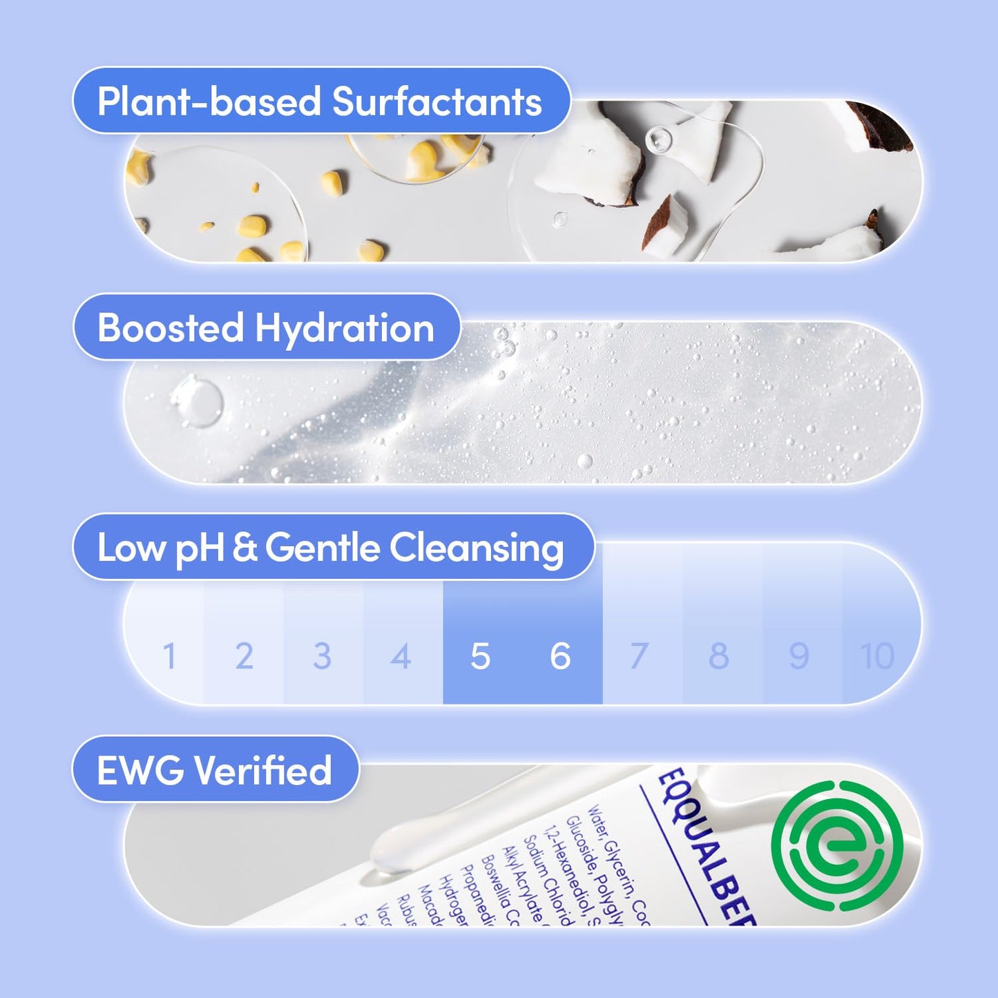 Ph Balanced Daily Glow Gel Cleanser 7.1 Fl Oz. 210Ml Moisturizing Finish, Gentle Gel Cleaning, Korean Skincare EWG Green
