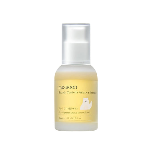 Soondy Centella Asiatica Essence Instant Hydrating & Soothing Essence for Irritated, Sensitive Skin for Korean Skincare for Glass Skin-Jeju Island Cica Extracts (1.01 Fl. Oz.(Pack of 1))