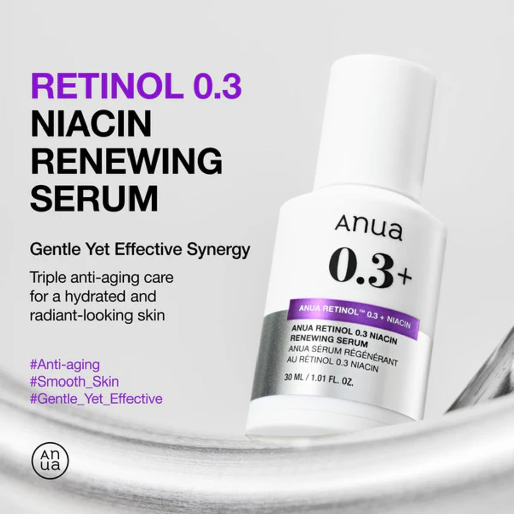 Anua - Retinol 0.3% + Niacin Renewing Serum - 30ml/ 1.01 Fl. Oz.