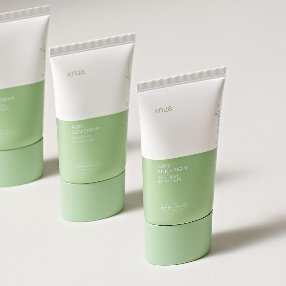 Airy Sun Cream Spf 50+, 50Ml, 1.69Oz | NO Residue, MOISTURE