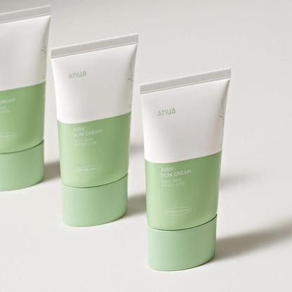Airy Sun Cream Spf 50+, 50Ml, 1.69Oz | NO Residue, MOISTURE