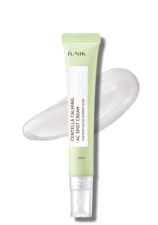 81% Concentrated Centella Calming Gel Acne Spot Cream W/Aha BHA PHA Salicylic Acid Niacinamide Tea Tree Oil-Free Blemish Pimple Lightweight for Adults & Teens .67 Oz Sensitive Acne-Prone Skin