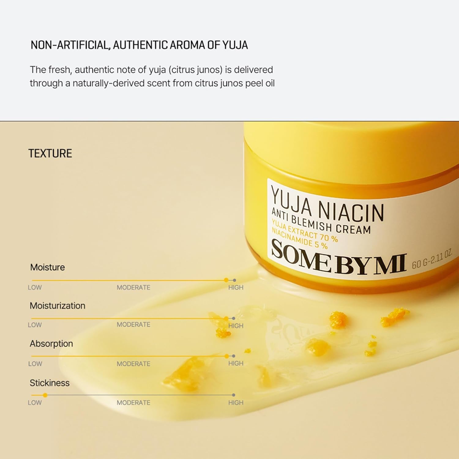 Yuja Niacin anti Blemish Cream – 2.02Oz, 60Ml – Korean 5% Niacinamide Face Moisturizer to Brighten Dull-Looking Skin – Dark Spot Remover with Alpha-Bisabolol for Face – Korean Skin Care