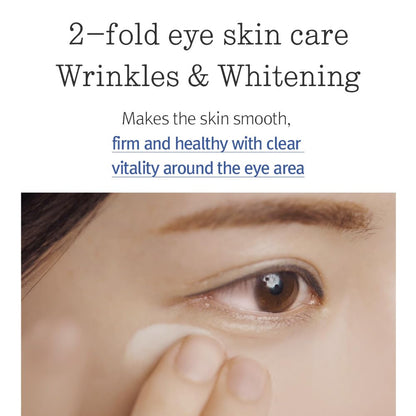 PKY Concentrated Eye Cream 0.84 Fl. Oz., 2-In-1 Care for Wrinkles and Dark Circles with Shea Butter, Astragalus Root, Saponin, and Isoflavonoids for Firm, Radiant Skin