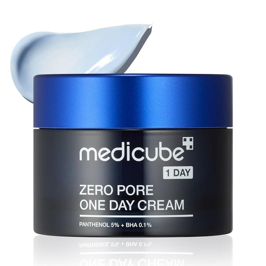 Zero Pore One-Day Cream 1.7 Fl.Oz - Visibly Smaller Pores, Controls Excess Oil - Pore Refining Cream with Panthenol, Salicylic Acid, and Niacinamide - Korean Skincare