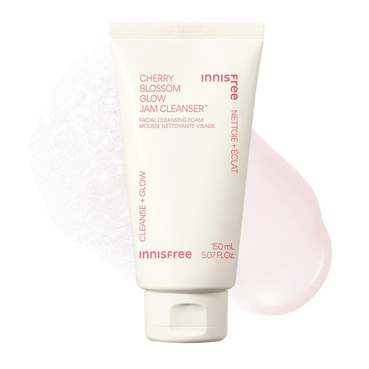 Cherry Blossom Glow Jam Cleanser, Sulfate Free, Korean Face Wash, Cleansing Foam for Glowing Glass Skin (Packaging May Vary)