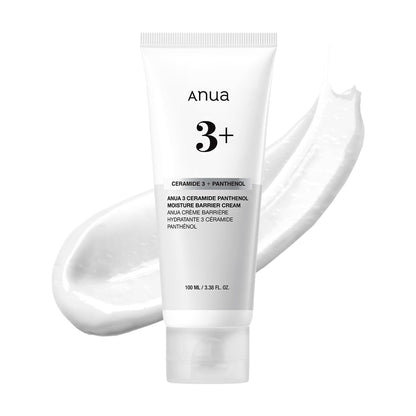 3 Ceramide Panthenol Moisture Barrier Cream, Hydrating Face Moisturizer for Normal Skin, Panthenol, Ceramide, Centella for Skin Barrier Non Comedogenic, Korean Skincare (100Ml/ 3.38 Fl. Oz.)