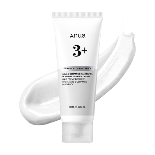 3 Ceramide Panthenol Moisture Barrier Cream, Hydrating Face Moisturizer for Normal Skin, Panthenol, Ceramide, Centella for Skin Barrier Non Comedogenic, Korean Skincare (100Ml/ 3.38 Fl. Oz.)