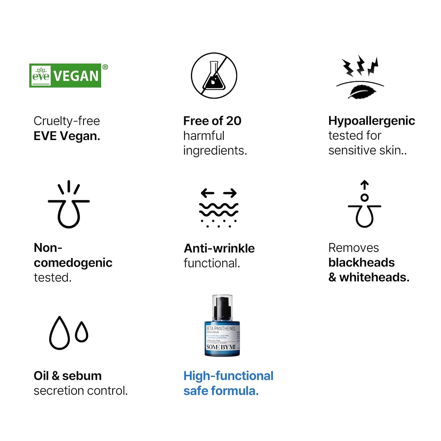 Beta-Panthenol Repair Serum – 1.01Oz, 30Ml – Korean Hydrating Hyaluronic Acid Serum for Face – Daily Barrier Repair & Soothing Formula with Beta-Sitosterol & Panthenol – Korean Skin Care