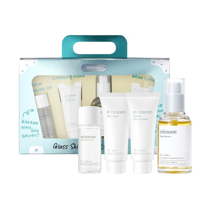 Glass Skin Suit Case Best Seller Set (4Items Includes) Skincare Kit Moisturizing for Glow Skin Care Routine Gifts Korean Glass Skin (0.67 Fl.Ozl+0.67 Fl.Oz+0.50 Fl.Oz+1.6 Fl.Oz)