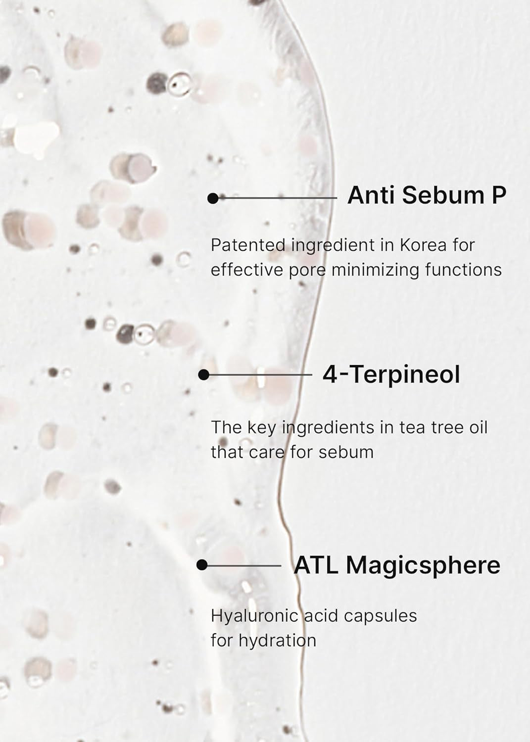 Oil Control Capsule Essence | with Tea Tree Extract, for Sebum Reducing Serum, Mattifying, Hydrating, Moisturizing Mild Formula for Sensitive, 30Ml