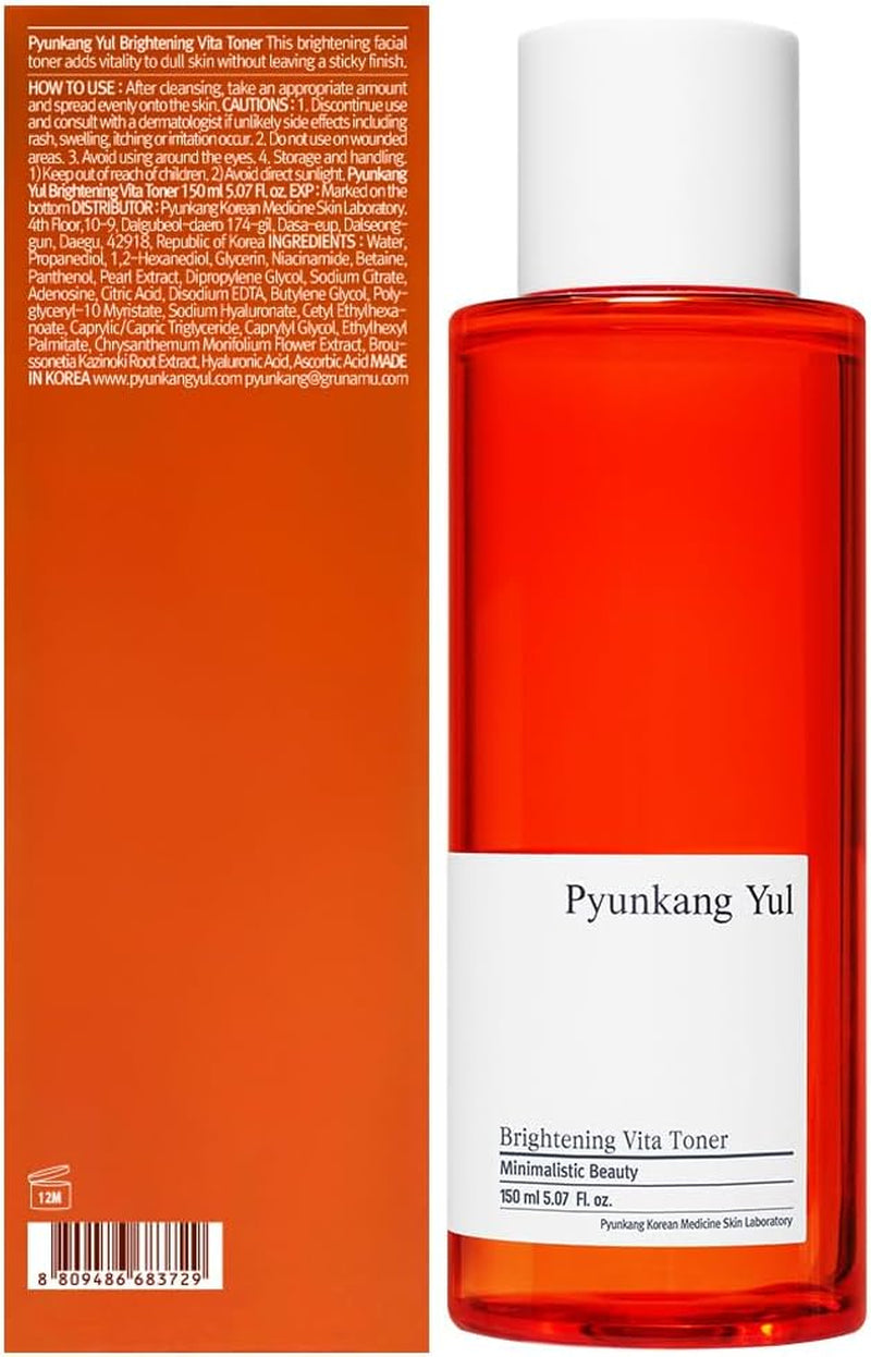 PKY Radiance Vita Toner for Flawless and Radiant Skin, Blemish Care Toner with Vitamin C & Niacinamide, Zero Irritation, Korean Skincare (5.07 Fl. Oz, 150Ml)