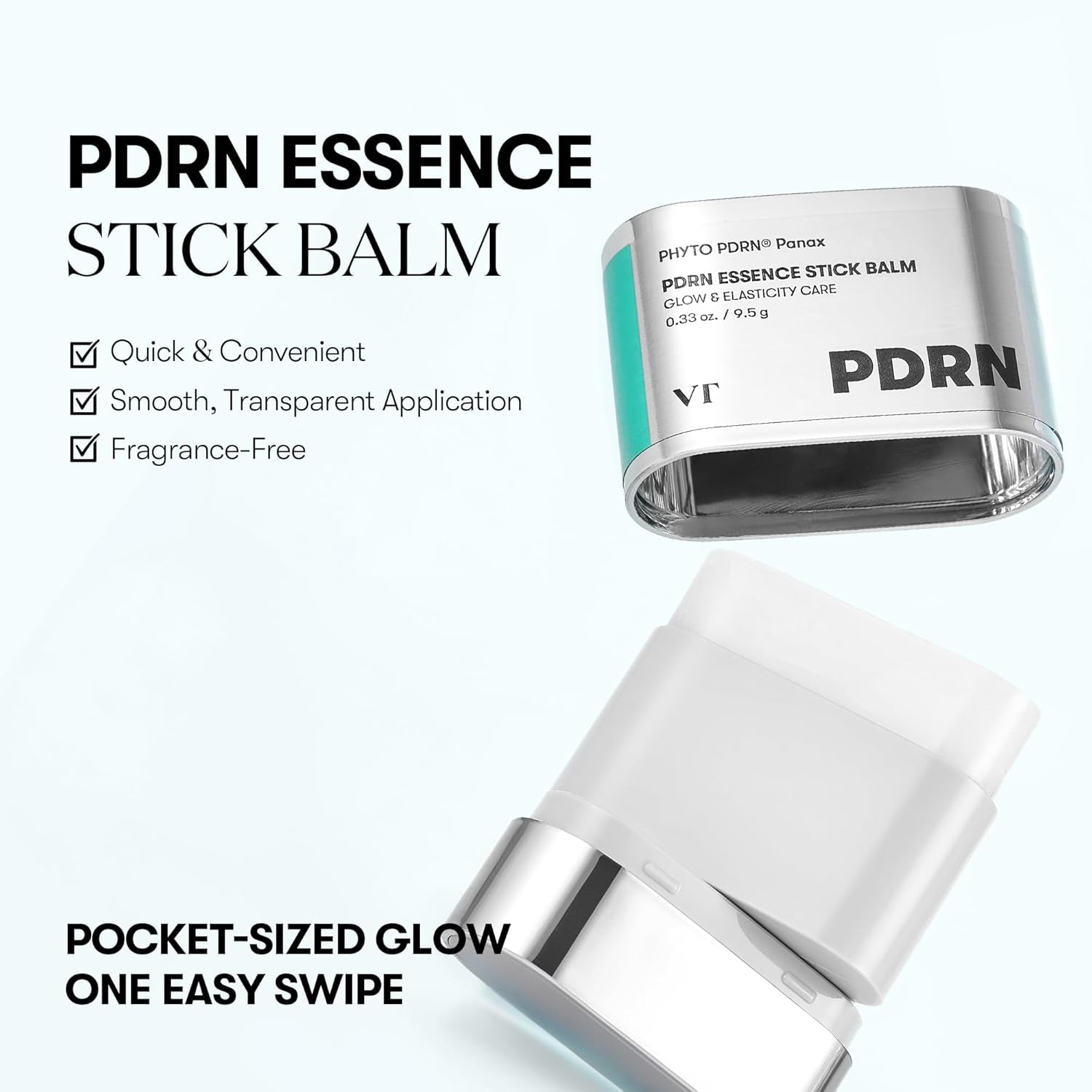 PDRN Essence Stick Balm, PDRN Collagen Multi Wrinkle Stick, All-In-One Eye & Neck Treatment, Glow Makeup Base & Face Treatment Balm, Plumping, Fine Lines (0.33 Oz.)