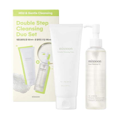 Cleansing Set - Centella Foam 5.07 Fl. Oz / 150Ml & Bean Oil 6.59 Fl. Oz / 195Ml (Double Cleansing Set) Korean Glass Skin Care
