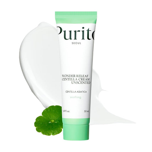 Centella Unscented Cream, Korean Centella, for All Skin Types, Soothing, Facial Cream for Face, K-Beauty, Korean Skin Care, 50Ml 1.7 Fl.Oz