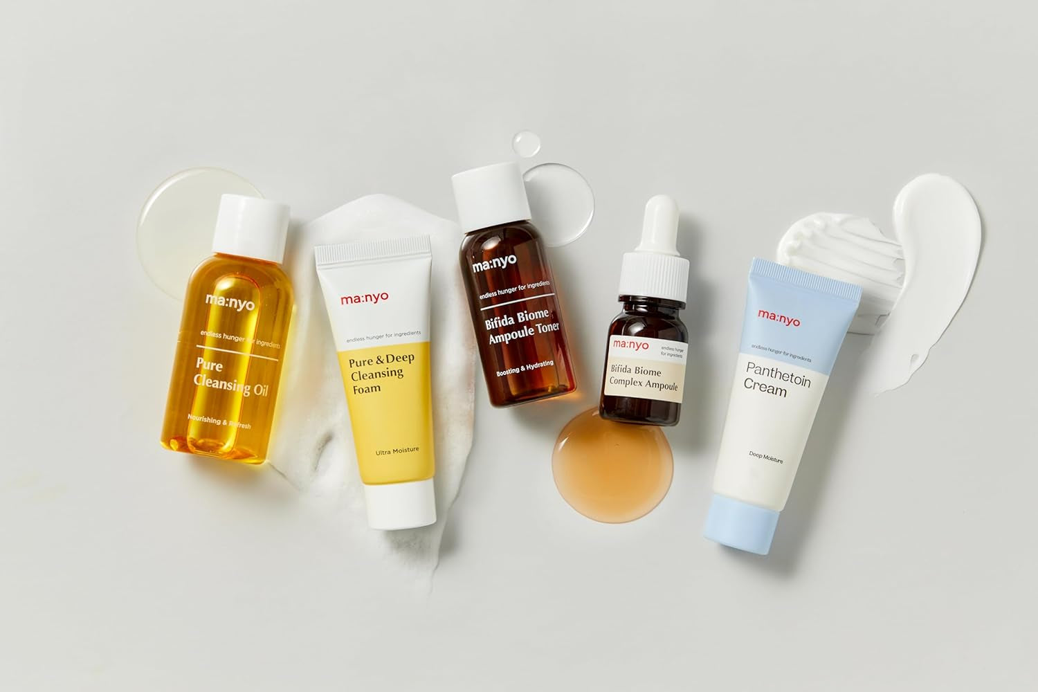 Best Sellers Kit | Travel Size Trial & Gift Set | Pure Cleansing Oil, Pure Cleansing Foam, Bifida Biome Ampoule, Bifida Biome Toner, Panthetoin Cream | Korean Skin Care, Skin Repair Solution