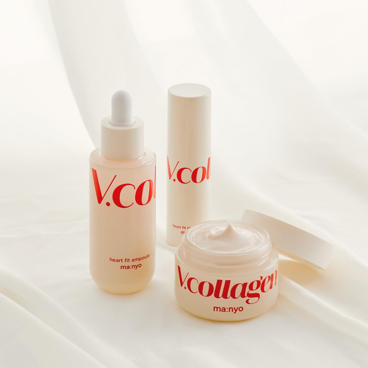 V.Collagen Heart Fit Multi Balm (10G/0.35Oz) - Moisturizing, Face, Neck and Eye Wrinkle Care & Brightening