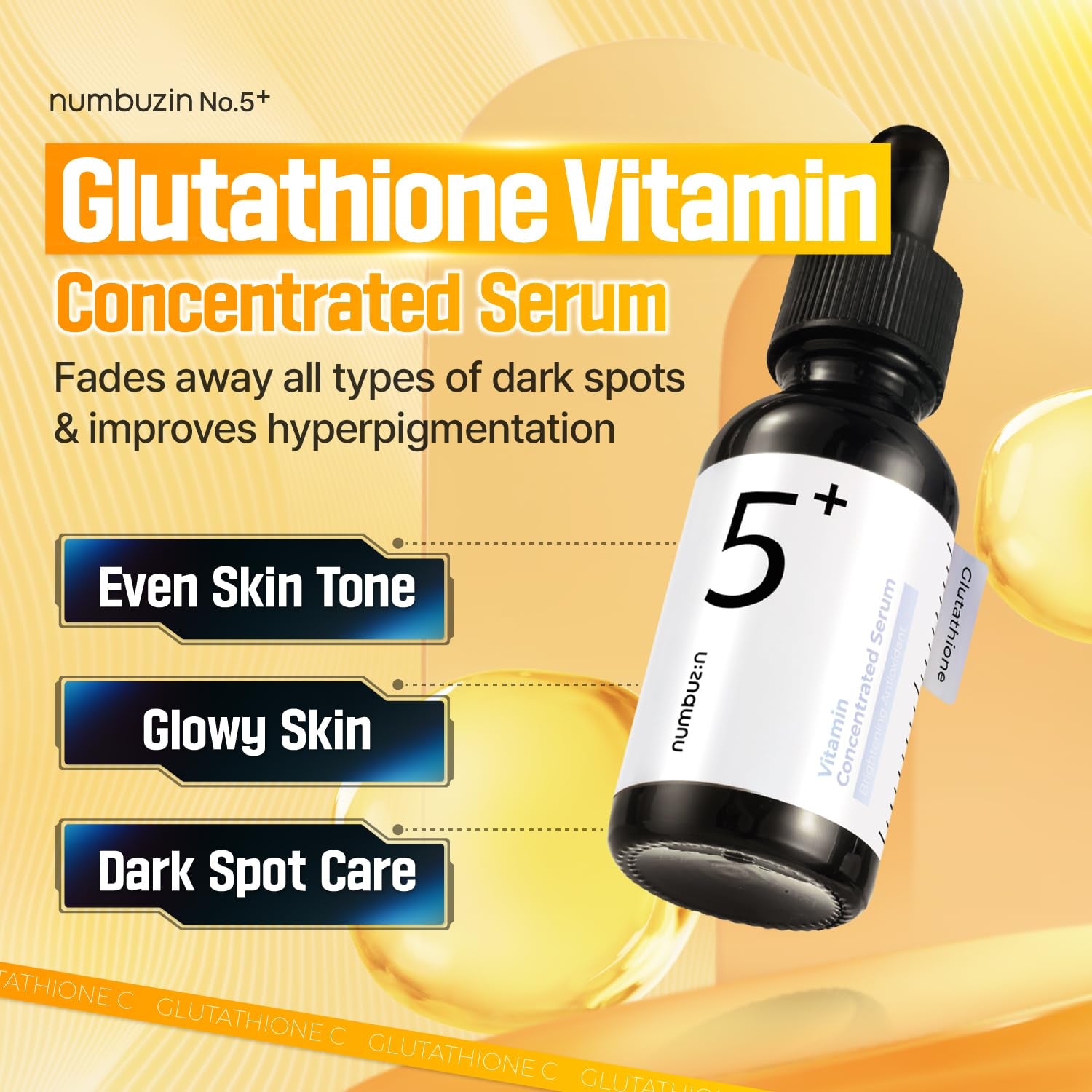 No.5 Serum | Tranexamic Acid 4%, Niacinamide 5%, Glutathione, Vitamin C | Vitamin Concentrated Serum | Hyperpigmentation| Suitable for Sensitive Skin, Korean Skincare | 1.01 Fl. Oz.