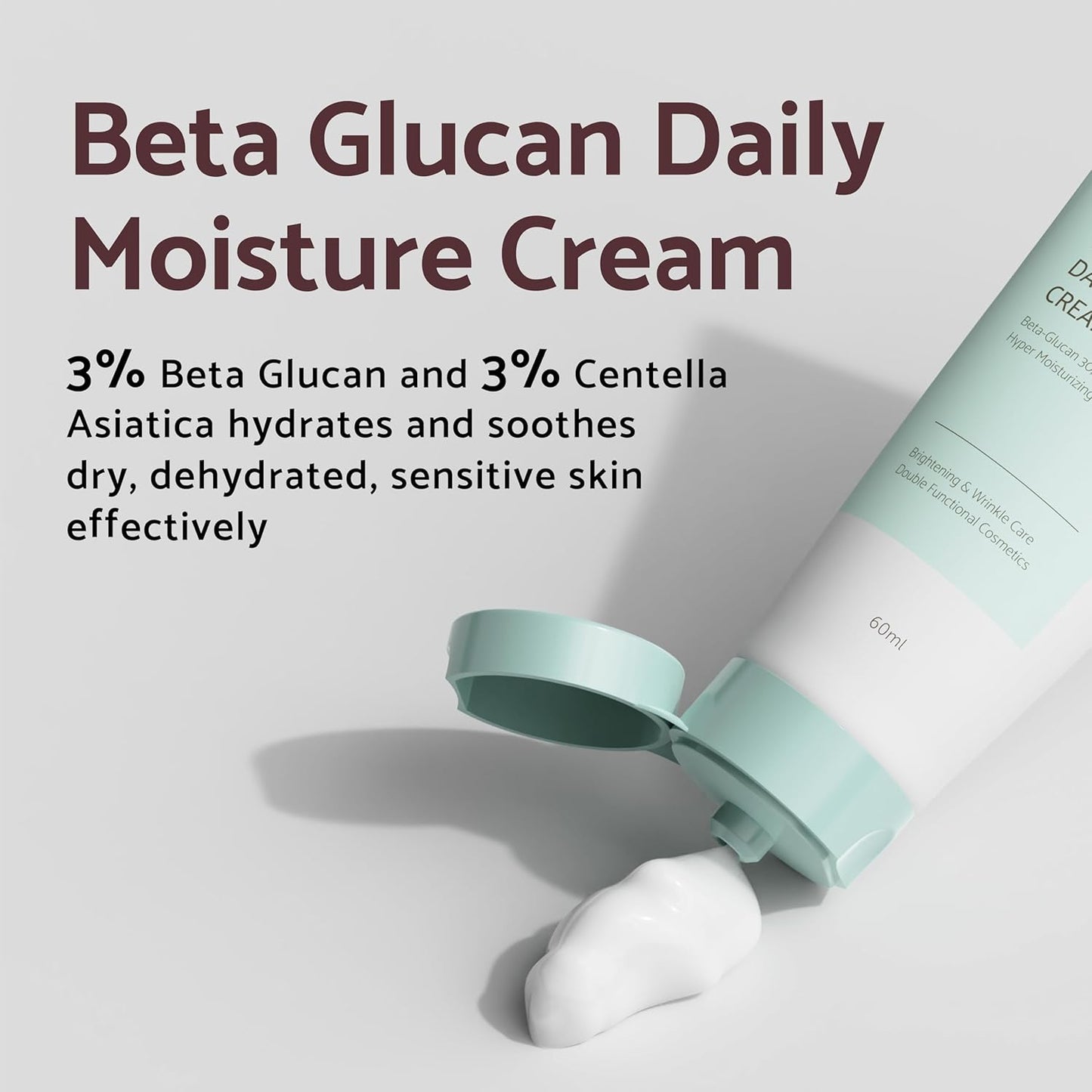 Beta-Glucan Edition Skincare Set (Cream 2.02 Fl.Oz. & Mini Serum 0.51 Fl.Oz.) - Featuring the Powerful Beta-Glucan to Moisturize, Revitalize, and Reinforce the Skin with Ewg-Green Ingredients