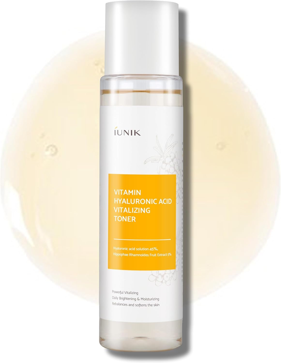 Vitamin C Vegan Face Toner with 45% Hyaluronic Acid Facial Moisturizer 6.7 Fl Oz - Nourishing Hydrating Sensitive Vitalizing Sensitive Dry Skin Deep Nourishing