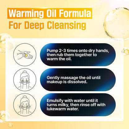 No.5 Cleansing Oil | Glutathione C Facial Spa Cleanser | Gentle Cleanser for Blackhead, Pore, Makeup Remover | Vitamin C, Niacinamide | Double Cleansing, Korean Skincare | 6.76 Fl. Oz.