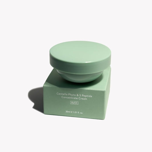 Wonder Centella Phyto & 5 Peptide Concentrate Cream, 1.01 Fl. Oz, Daily & Night Cream, Nourishing, Wrinkles Improvement for All Skin Types, Vegan, Cruelty-Free (Refill)