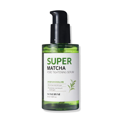 Super Matcha Pore Tightening Serum - 1.69Oz, 50Ml - Made from Match Water for Sensitive Skin - Skin Moisturizing and Purifying Effect - Blackheads, Sebum and Pore Care - Korean Skin Care