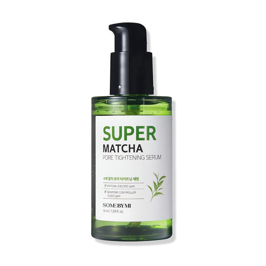 Super Matcha Pore Tightening Serum - 1.69Oz, 50Ml - Made from Match Water for Sensitive Skin - Skin Moisturizing and Purifying Effect - Blackheads, Sebum and Pore Care - Korean Skin Care