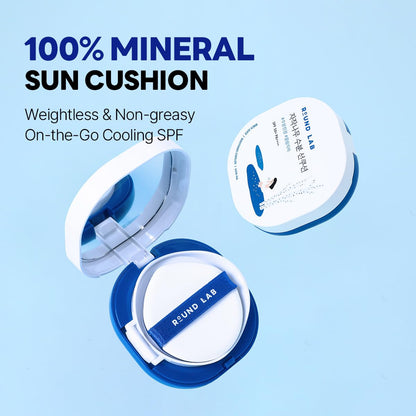 Birch Juice Moisturizing UV Lock Sun Cushion, SPF50+ Broad Spectrum, 0.52 Oz | Mineral Sunscreen for Sensitive Skin, Clean, Non-Toxic UV Protection for On-The-Go, Moisturizing&No White Cast