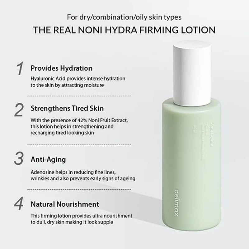 Noni Hydra Firming Lotion | with Noni Extract & Hyaluronic Acid, Soothing Moisturizer for Hydrating, Face Moisturizing, for Dry & Sensitive Skin,150Ml