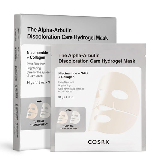 the Alpha-Arbutin Discoloration Care Hydrogel Face Masks Skincare 3 EA, Collagen Face Mask, Travel Essentials, Overnight Face Mask, Korean Skincare