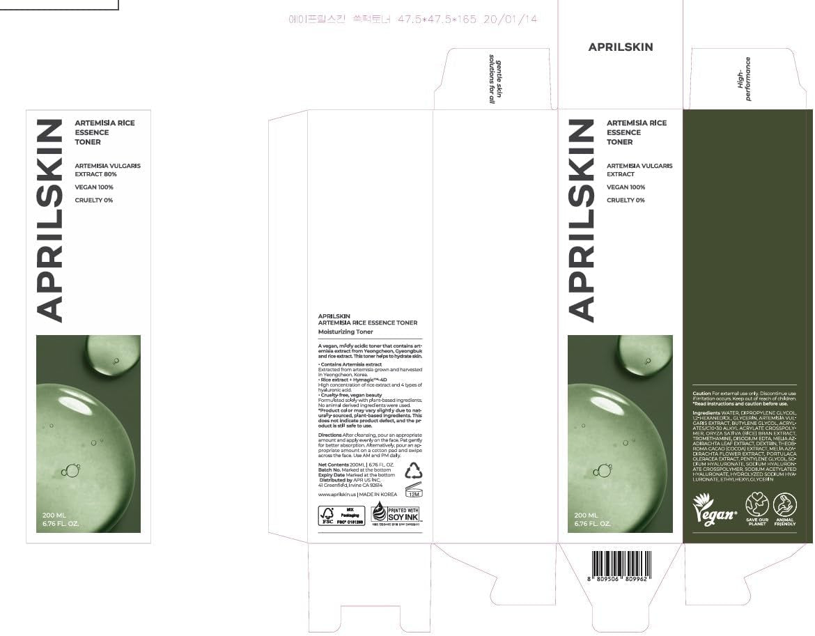 Artemisia Korean Rice Toner | 100% Korean Mugwort | Hydration Boost Facial Toner | Vegan, Cruelty Free, Low Ph, | No Sulfates and Artificial Fragrance | Korean Skin Care | 6.76 Oz