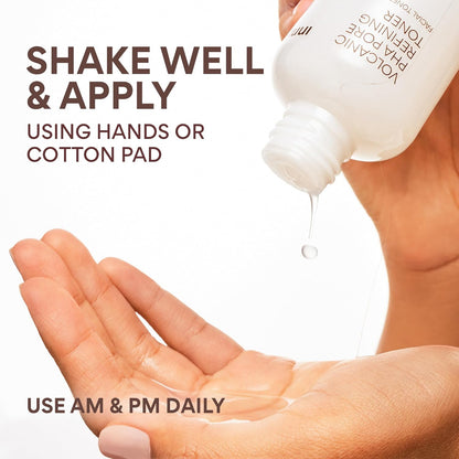Innisfree Volcanic PHA Toner, Korean Skincare with AHA & BHA, Refines Texture, Controls Oil, Exfoliating Face Treatment
