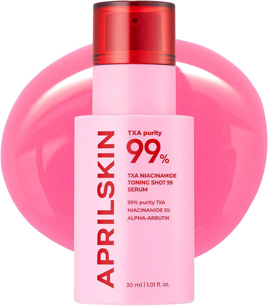 TXA Niacinamide Toning Shot 99 Spicule Facial Serum｜Skin Booster Serum for Brightening and Pore Care｜99% High-Purity Tranexamic Acid 3% + Niacinamide 5%｜Korean Skin Care｜1.01 Fl. Oz.
