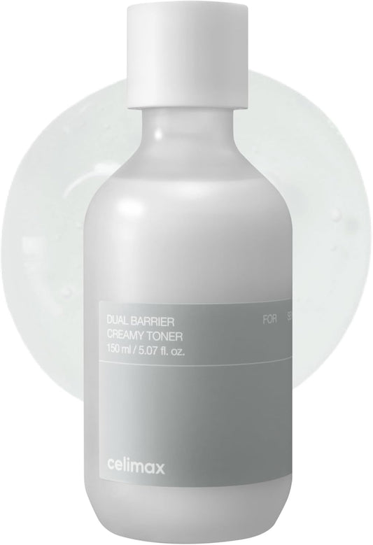 Dual Barrier Creamy Toner | with Ceramides, Peptide, Oil & Alcohol Free, Facial Astringent, Hydrating, Calming, Soothing, Non Irritating,150Ml